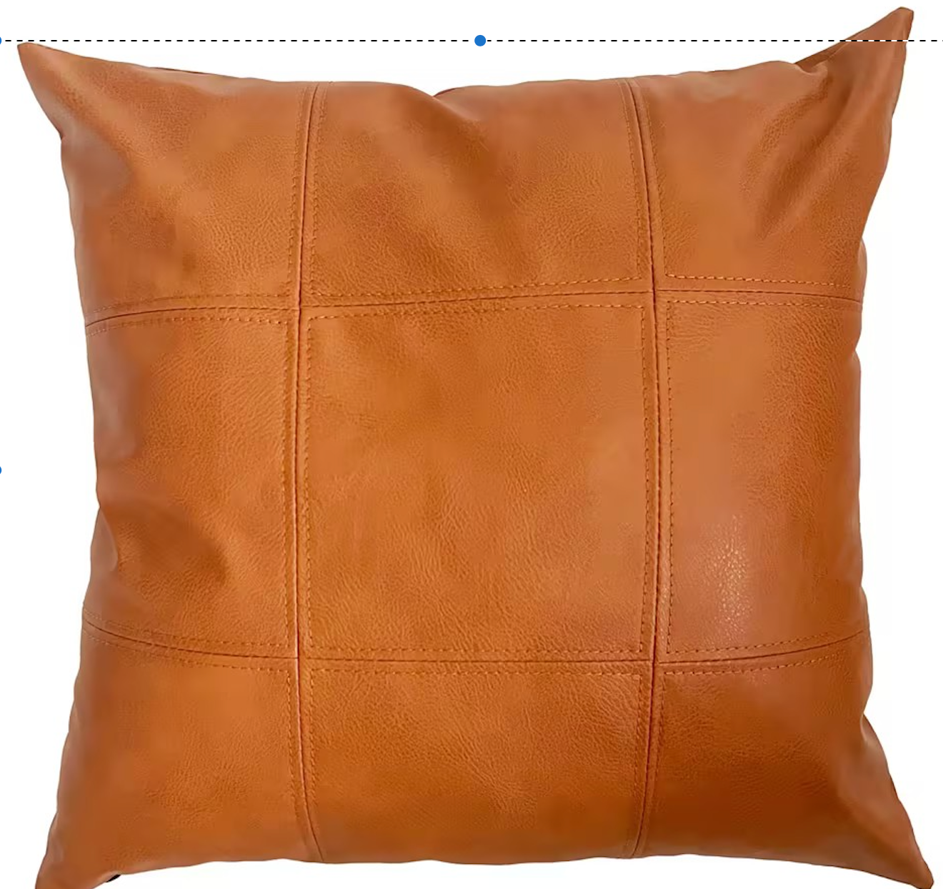 Close-up of brown checkered faux leather texture