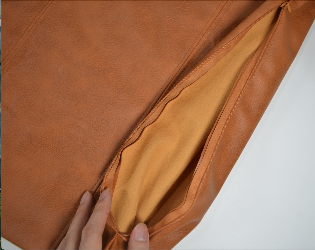 Faux leather cushion cover 45x45cm size and dimensions guide