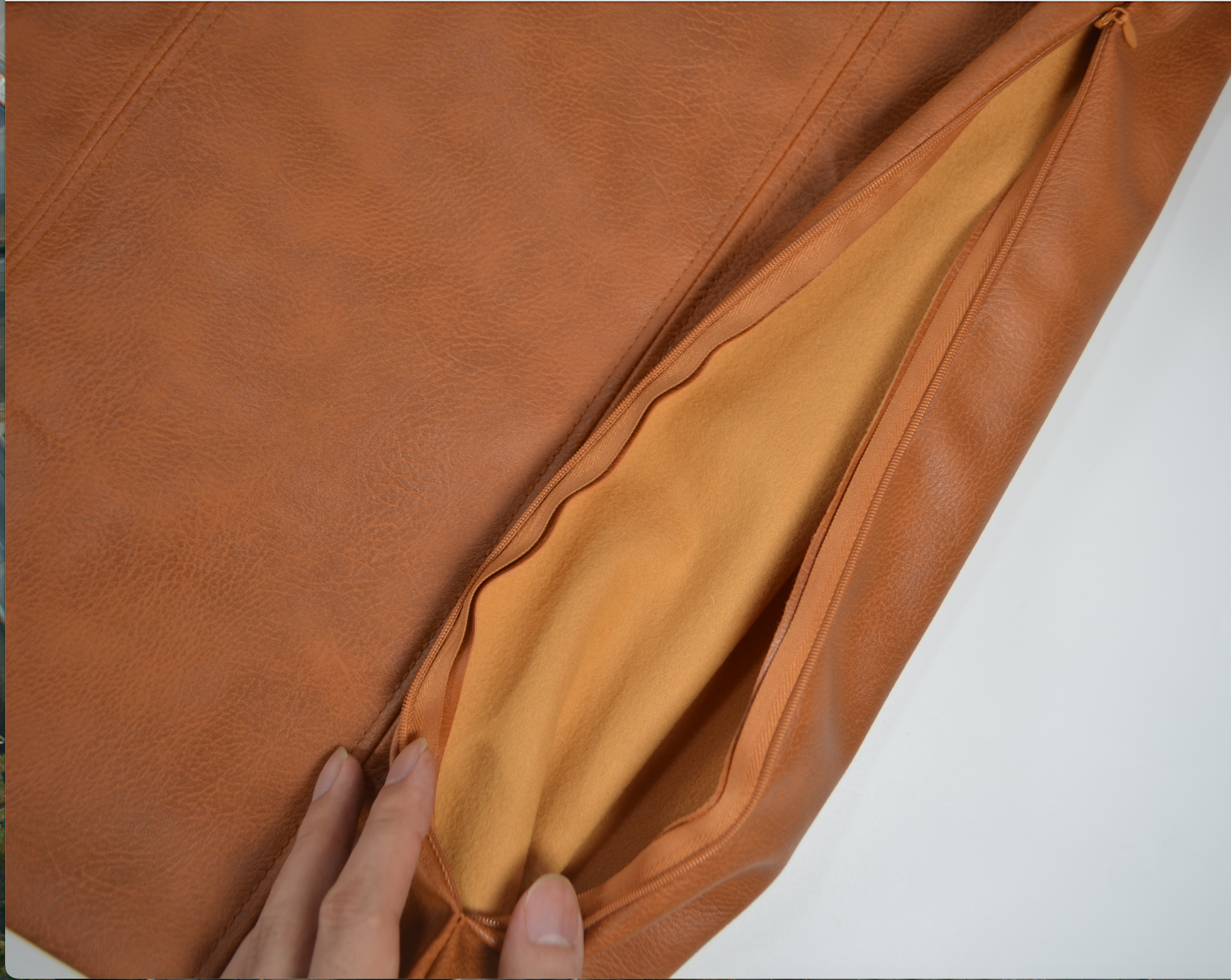 Faux leather cushion cover 45x45cm size and dimensions guide